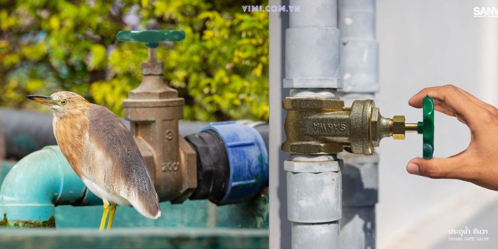 ứng dụng van cổng ty chìm tay quay