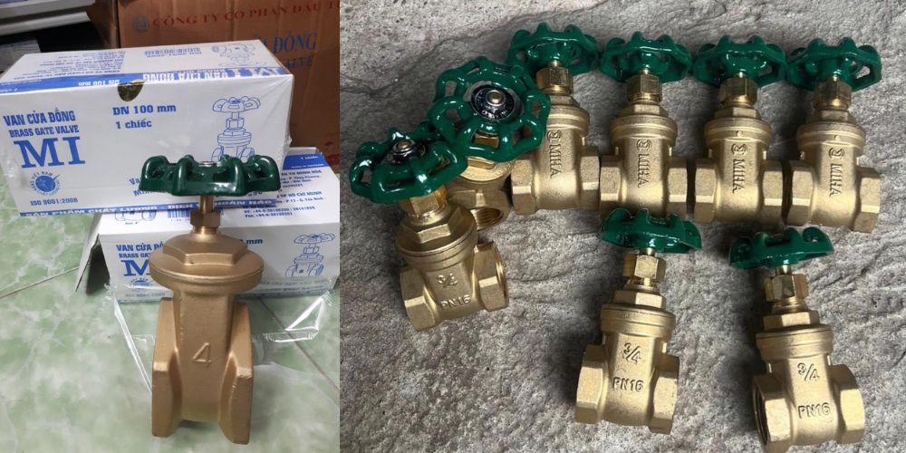 các loại van cổng đồng