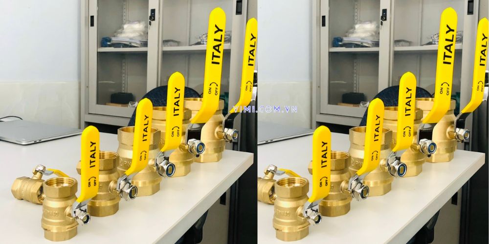 Van bi đồng tay gạt kho van bi đồng tay gạt 105 10