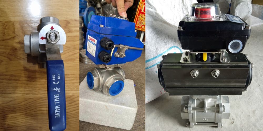 vận hành van bi inox 304 105 15