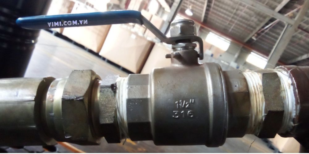 ứng dụng của van bi inox 316 105 2