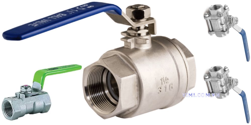 Van bi inox 316 chủng loại van bi inox 316 theo thân 105 6