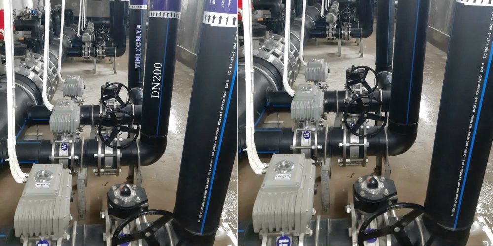 Tìm hiểu van bướm DN200 là gì van bướm dn200 điều khiển điện