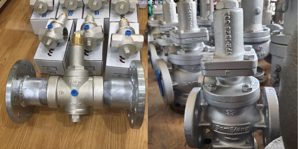 van giảm áp dn50 nối bích