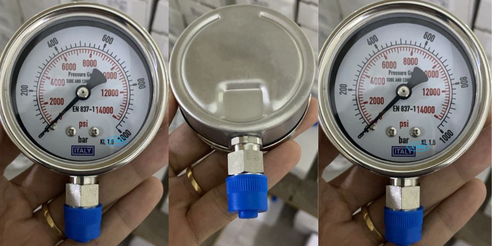 đồng hồ áp suất italy 0 1000bar 14000psi 2