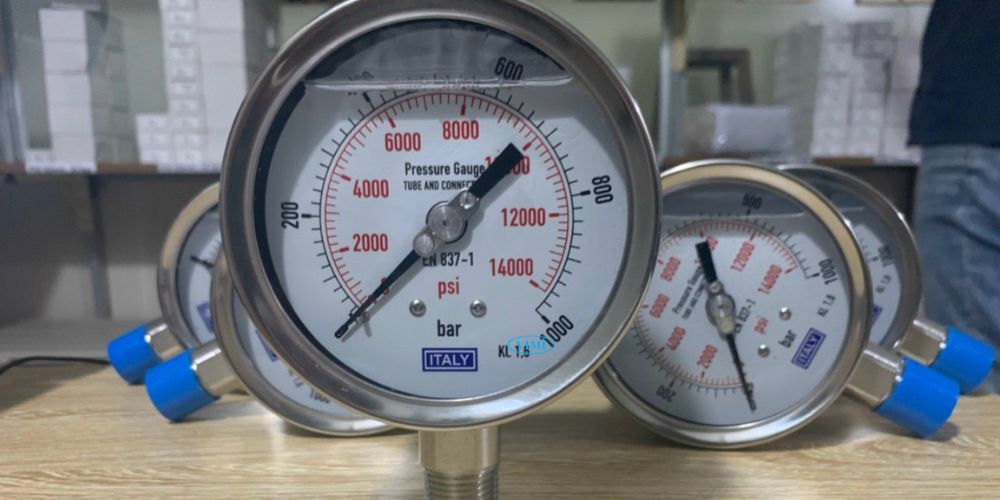 đồng hồ áp suất italy 0 1000bar 14000psi
