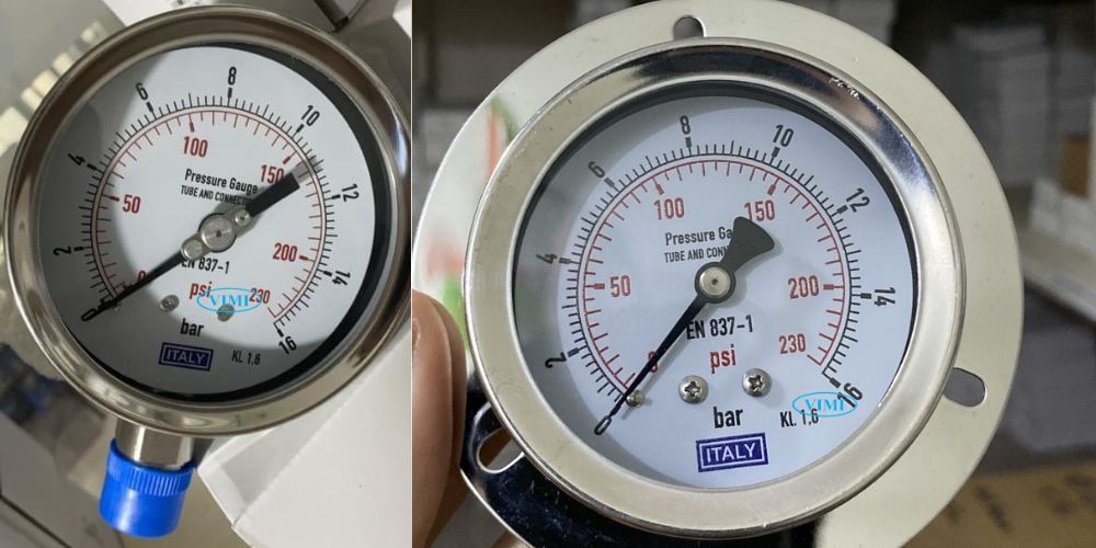 Đồng hồ áp suất Italy 0 ~ 16bar (250Psi) đồng hồ áp suất Italy 0 16bar 250psi 4