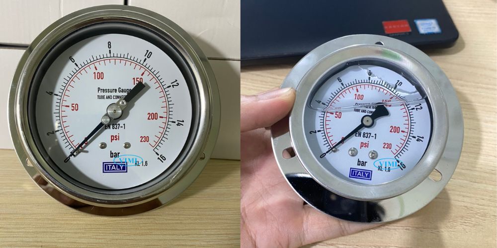 Đồng hồ áp suất Italy 0 ~ 16bar (250Psi) đồng hồ áp suất Italy 0 16bar 250psi