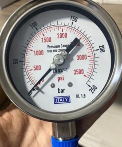 đồng hồ áp suất Italy 0 250bar 3500psi 66