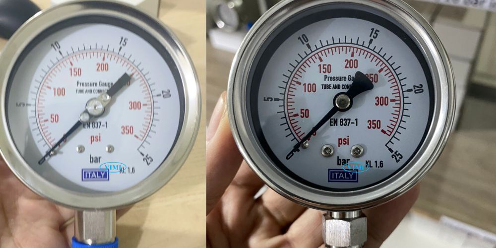 đồng hồ áp suất Italy 0 25bar 350psi 4