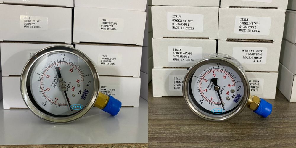 dong ho ap suat italy 0 2bar 30Psi