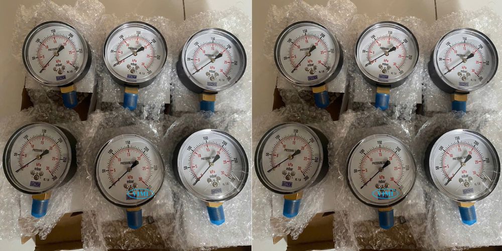 đồng hồ áp suất Italy 0 30kpa 300mbar 3