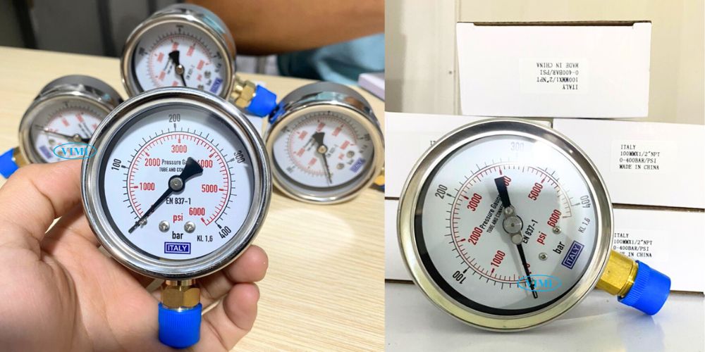 đồng hồ áp suất italy 0 400bar 6000psi