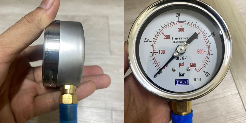đồng hồ áp suất Italy 0 40bar 600psi 2