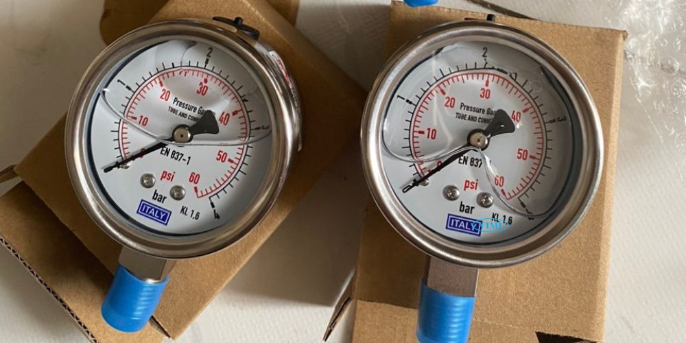đồng hồ áp suất Italy 0 4bar 60psi 4