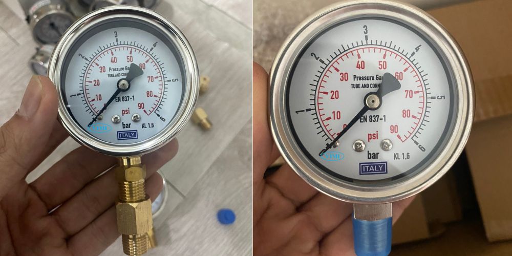 đồng hồ áp suất Italy 0 6bar 80psi