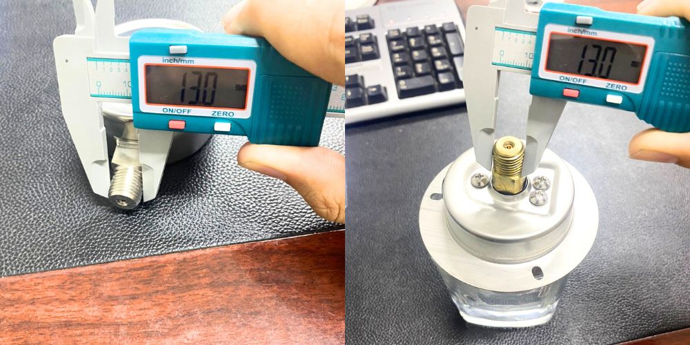 Đồng hồ áp suất Italy mặt 63A | 63mm dong ho ap suat italy 63a 63mm 3