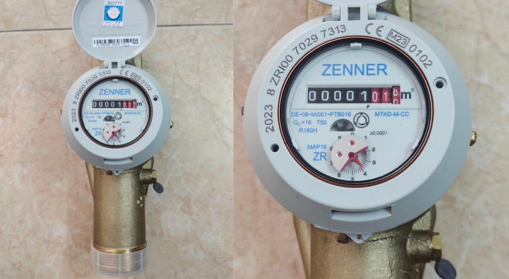 đồng hồ nước zenner dn40 77