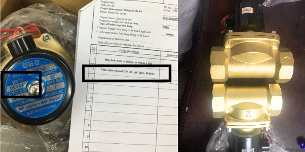 van điện từ Unid Uw 50