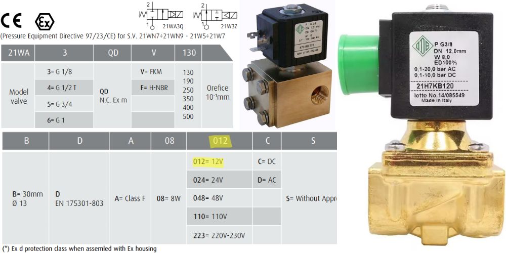 van điện từ 12v phi 21 27 13
