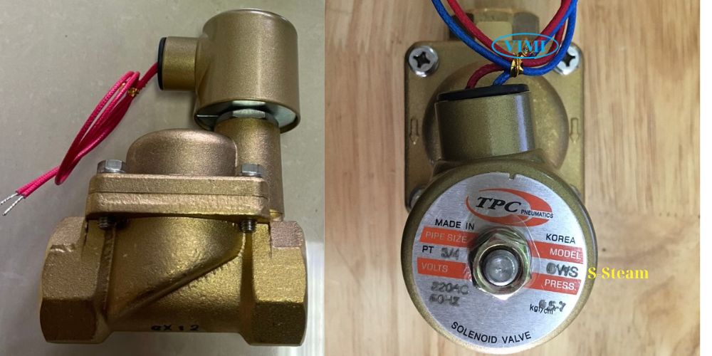 van điện từ 220v dùng cho hơi nóng