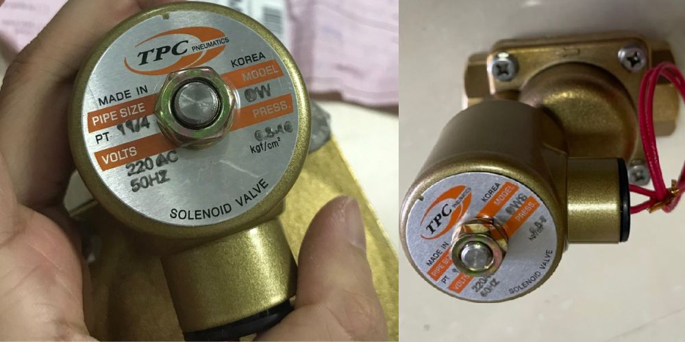 van điện từ 220v thường đóng