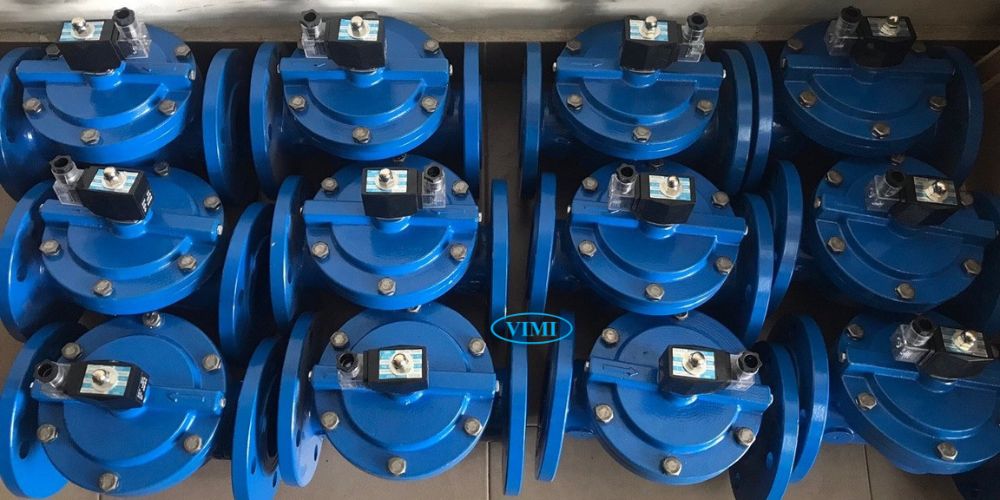 kho van điện từ mặt bích