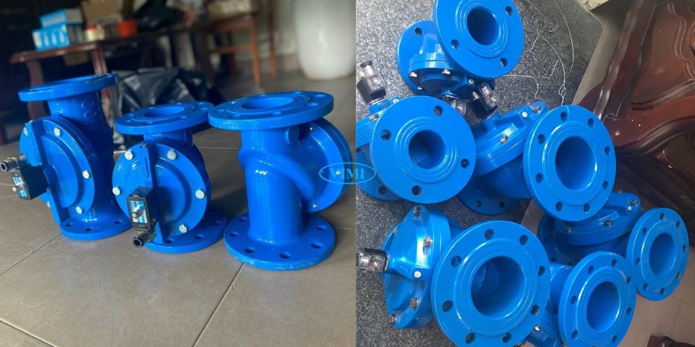 kiểu đóng mở van điện từ mặt bích