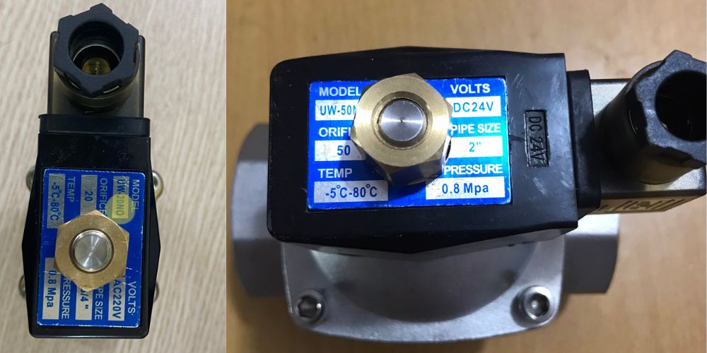 kiểu đóng mở van điện từ nối ren