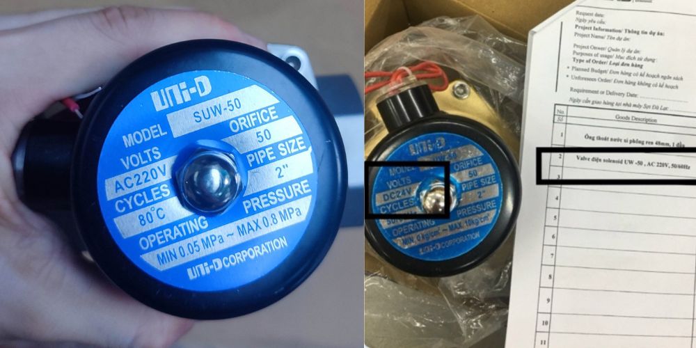 van điện từ unid phi 60 33