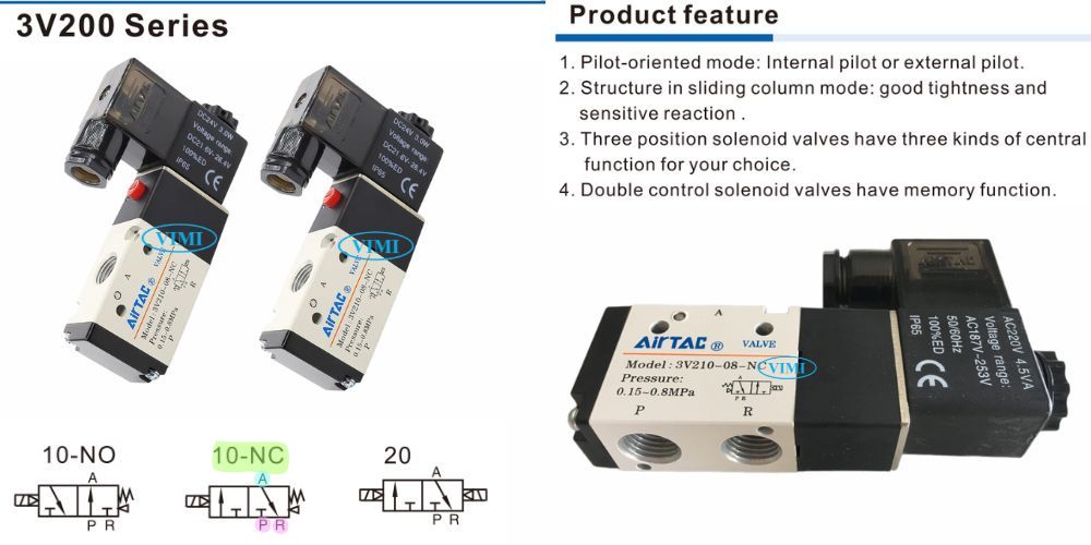 3V210 08 | Nomally Closed Valve Airtac 3v210 08 Nc