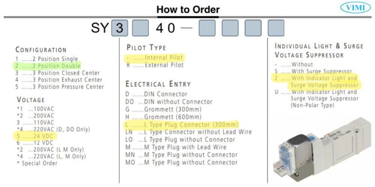 SMC SY3240 5LZ | 2 position double