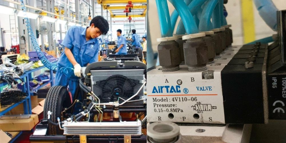 van điện từ khí nén trong ngành ô tô