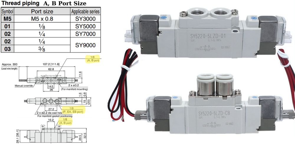 van điện từ smc khí nén 16
