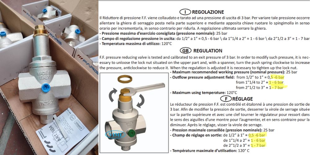 van giảm áp farg 6