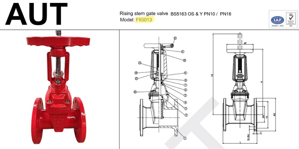AUT FIG013 | Van cổng ty nổi AUT Aut Fig013