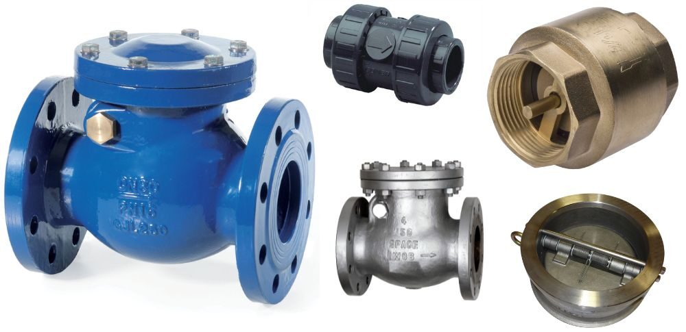 phân loại van 1 chiều theo vật liệu