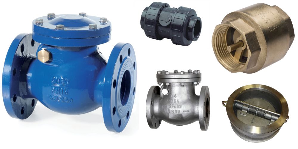 các loại van 1 chiều theo vật liệu