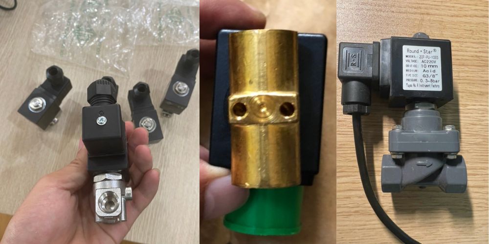 các loại van điện từ theo vật liệu