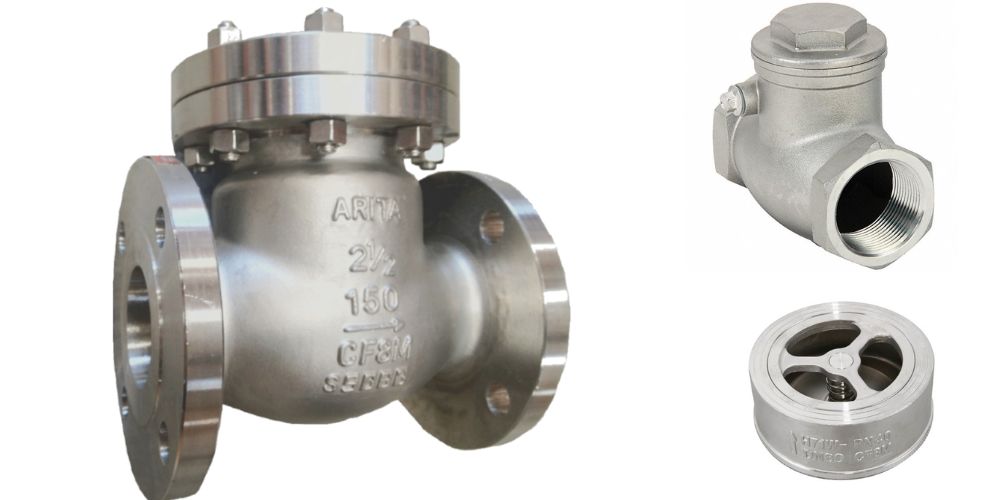 van 1 chiều dn150 thân inox