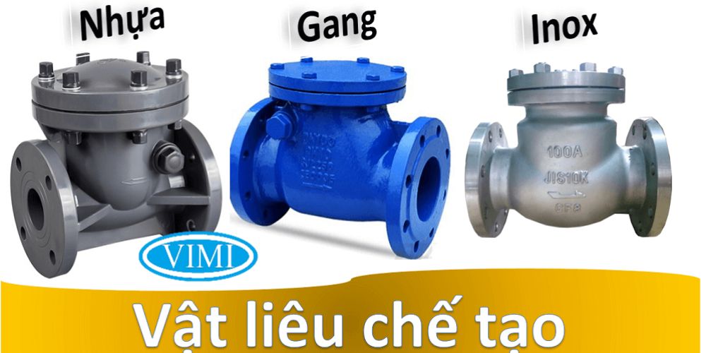 vật liệu chế tạo van 1 chiều dn150