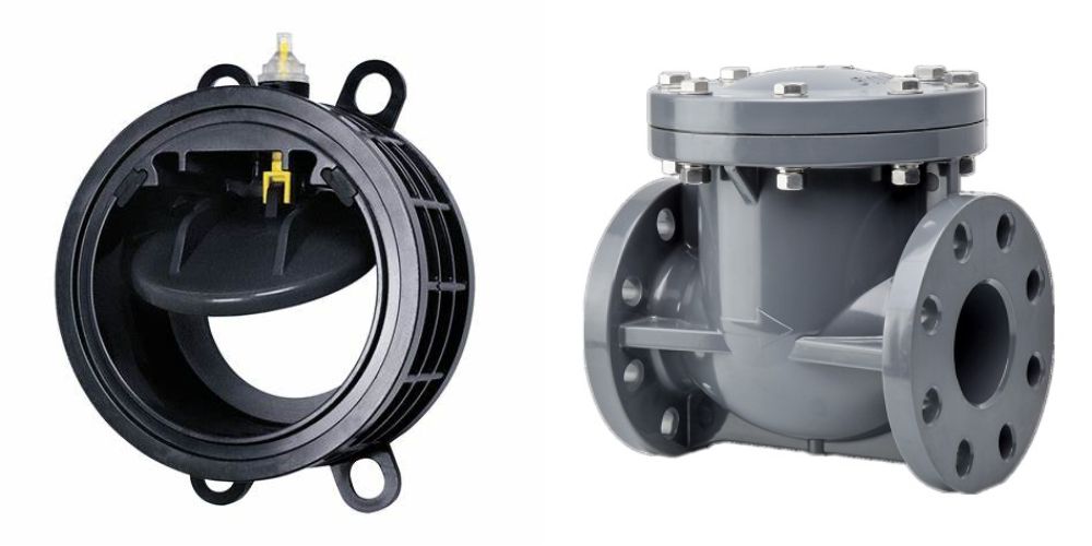 van 1 chiều dn150 thân nhựa