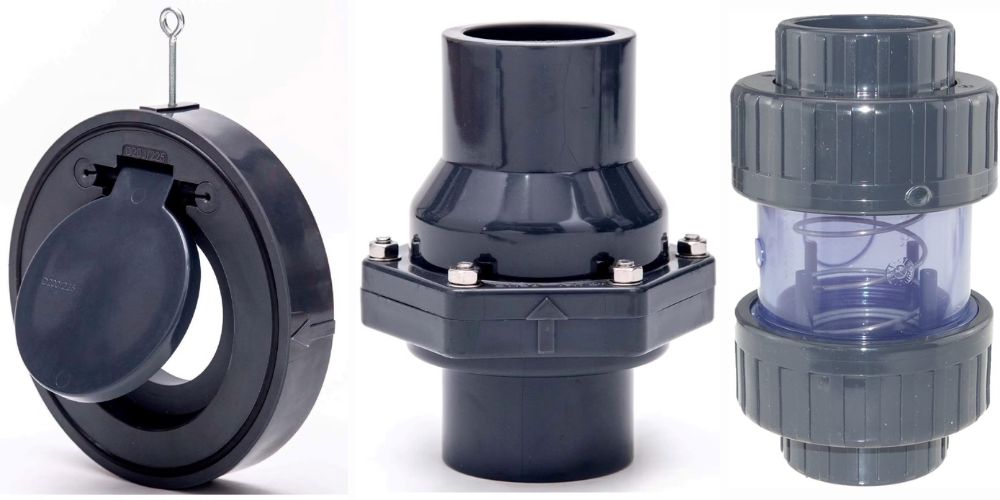 van 1 chiều dn200 thân nhựa