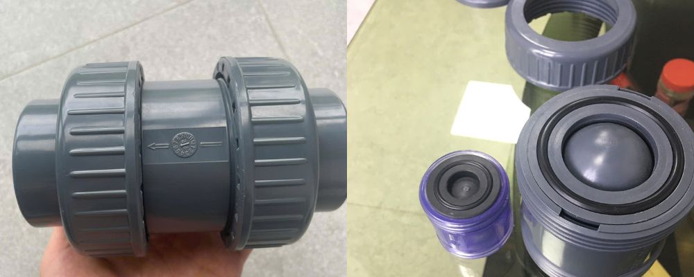 van 1 chiều lò xo