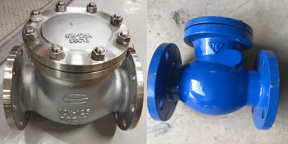 van 1 chiều mặt bích