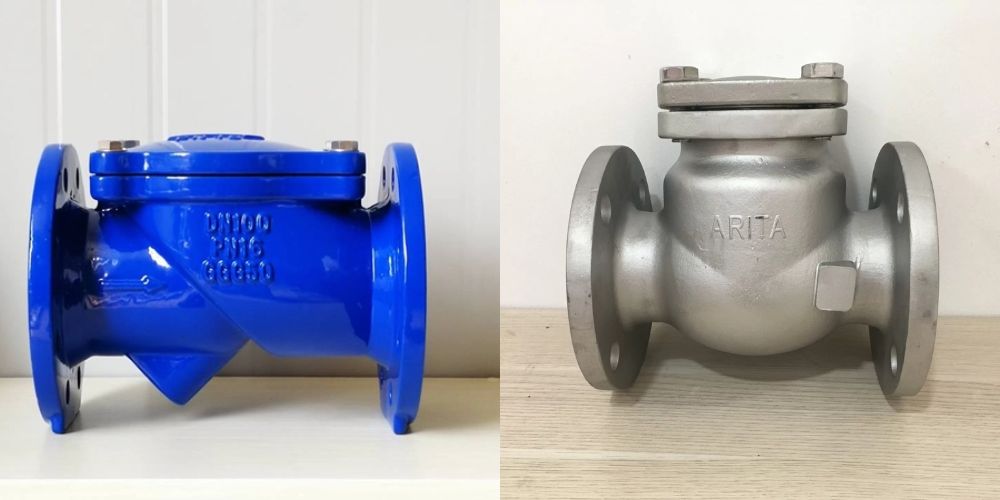 van 1 chiều mặt bích