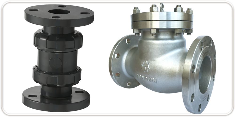 van 1 chiều mặt bích