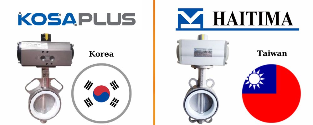 Van bướm inox điều khiển khí nén Van bướm inox điều khiển khí nén