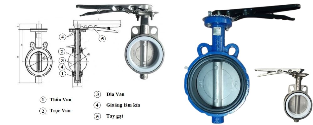 van bướm tay gạt Wonil