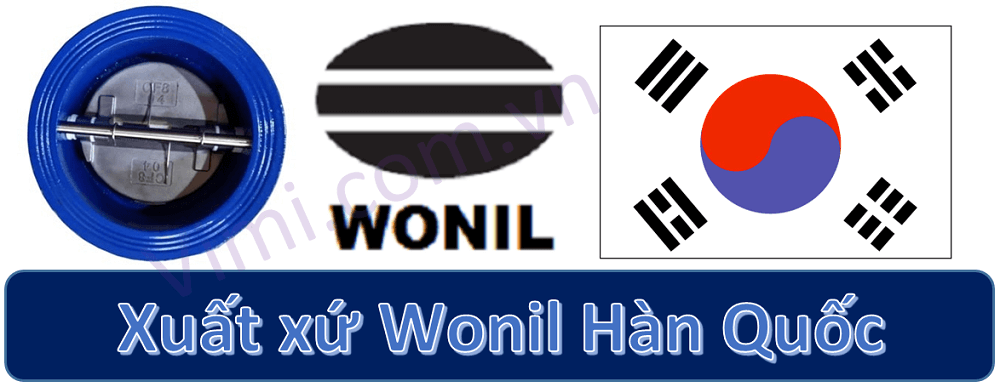 Wonil WHGS-40 | 1 chiều cánh bướm thân gang Wonil Whgs 40